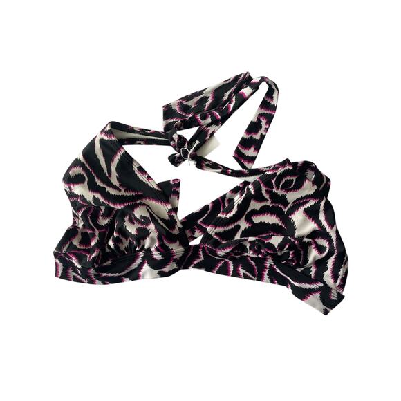 CATALINA, SIZE XL, BIKINI TOP, BLACK MULTI, TIE BACK - Picture 1 of 3